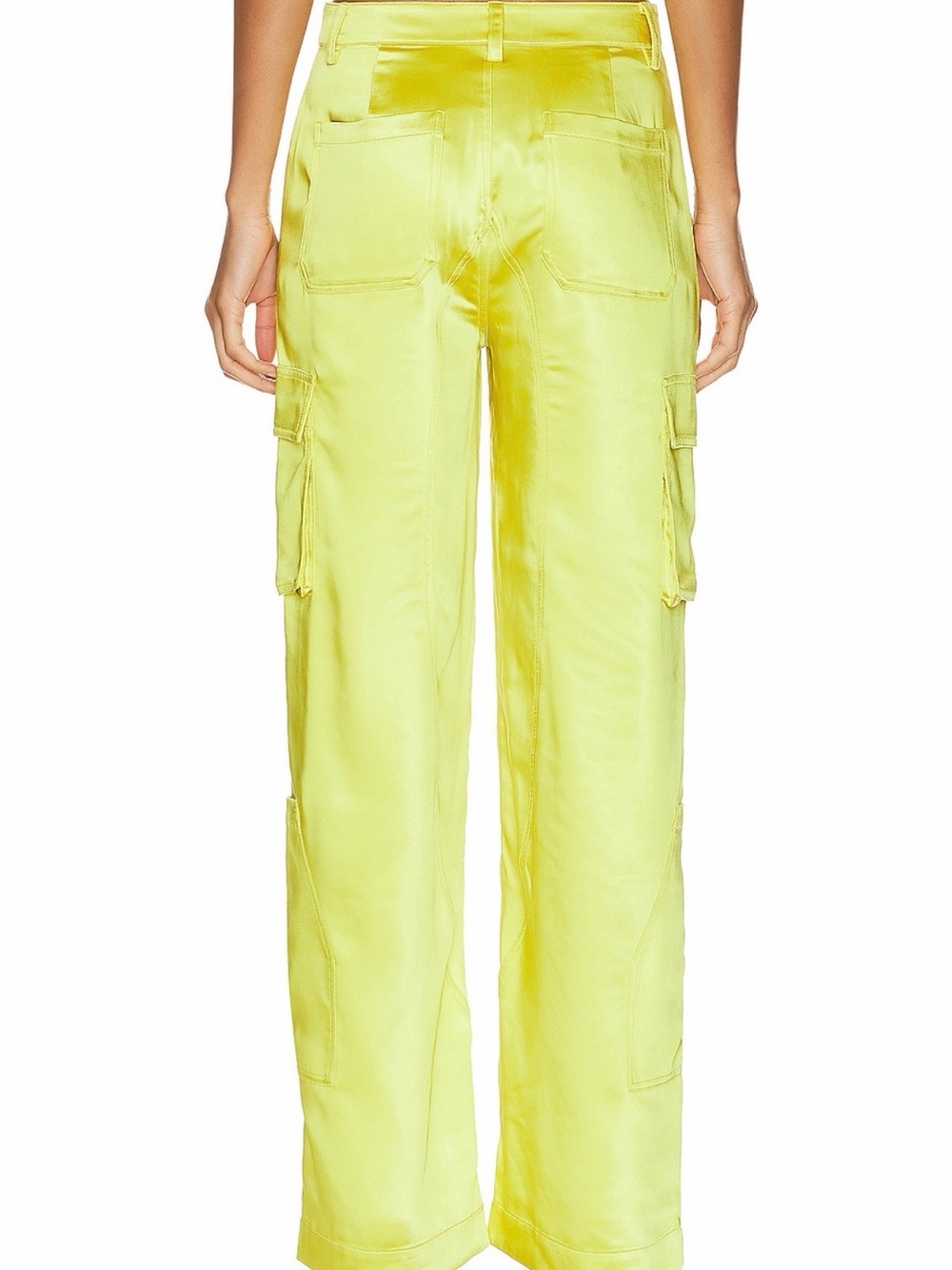 NEW Simon Miller Satin Rhodes Pants in Valley Green - Picture 9 of 11
